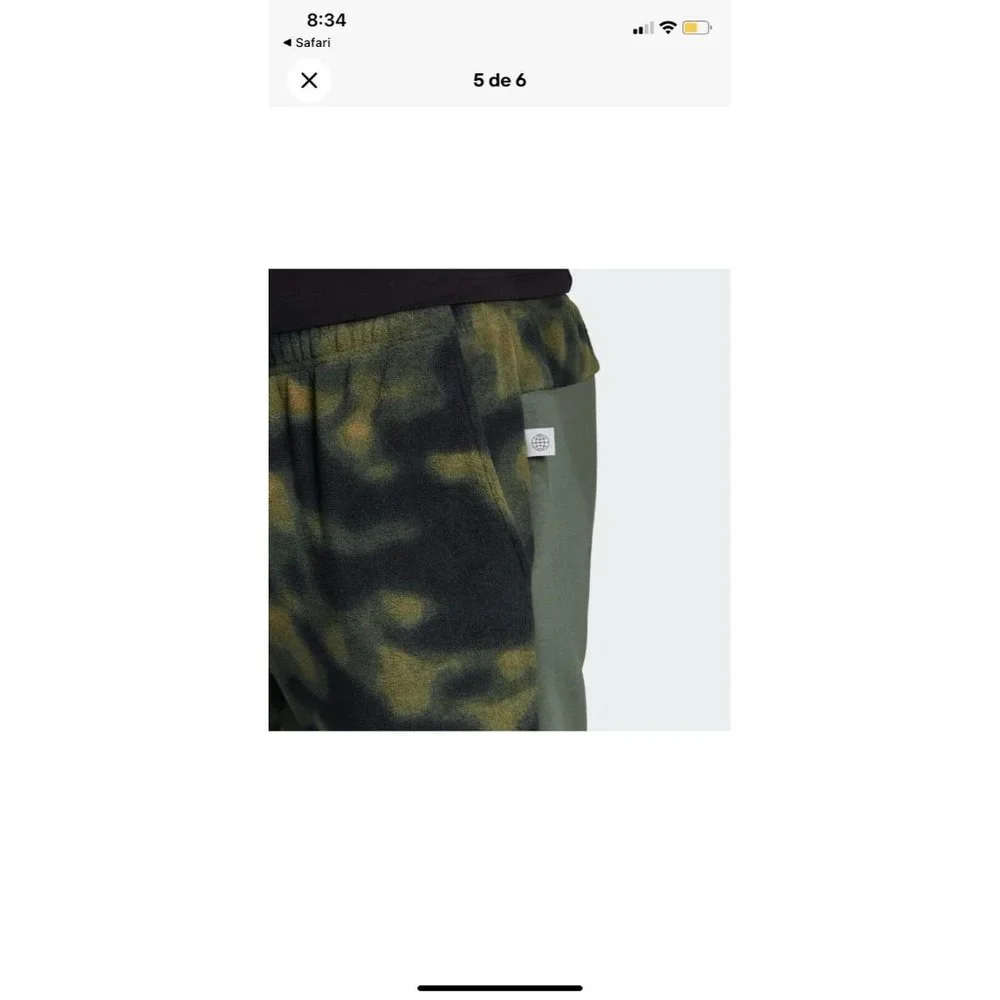 adidas Pants Joggers Men's Sportswear Polar Fleece Nature Print HS3256 size‎ M
